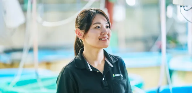 水産飼料部 水産研究所 M.T.さん写真